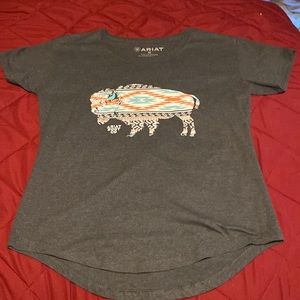 Ariat women’s tee shirt with Aztec buffalo